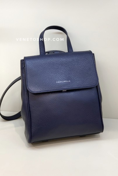 Кожаный рюкзак taylor размер мини цвет синий
