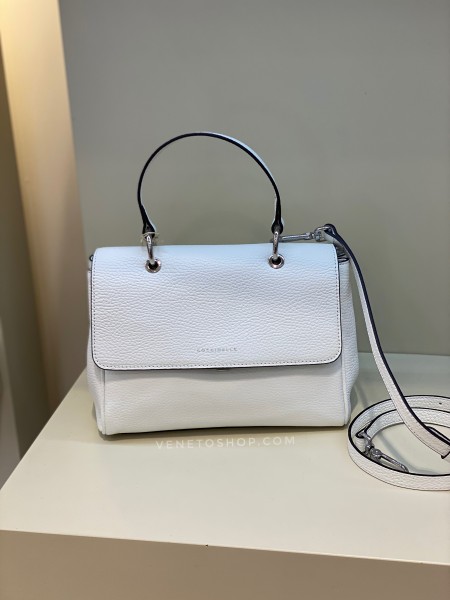 Женская сумка Coccinelle Taylor mini 23x15x11 см, цвет белый, натуральная кожа