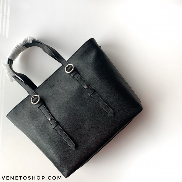 Кожаные сумки Coccinelle цвет черный шоппер