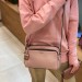 Кожаная сумка coccinelle dafne цвет пудровый розовый