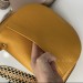 Кожаная сумка coccinelle primrose 26•22 cm цвет желтый
