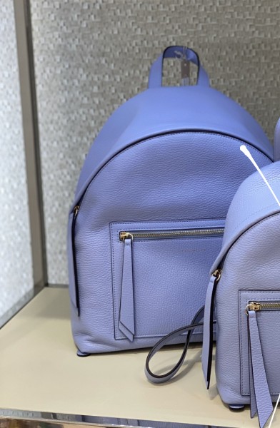 Кожаный рюкзак coccinelle jen L 30•34 cm  B05 цвет cosmic lilac голубой