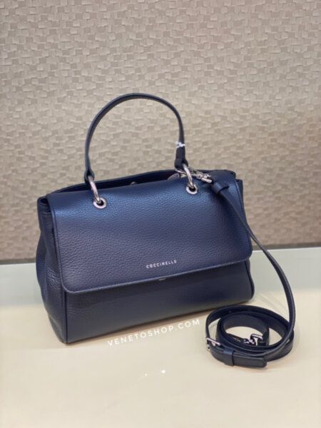 Женская сумка Coccinelle Taylor, размер 16•24 cm, цвет темно-синий