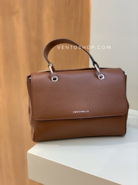 Кожаная сумка Taylor размер s 17•23 см цвет коричневый