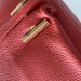 Кожаная сумка Coccinelle размер медиум цвет красный