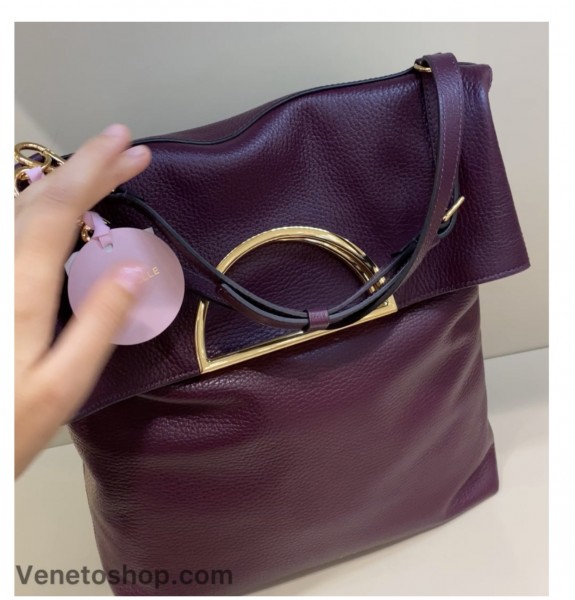 Кожаный сумка-рюкзак dalia coccinelle 28,5•29 cm цвет сливовый